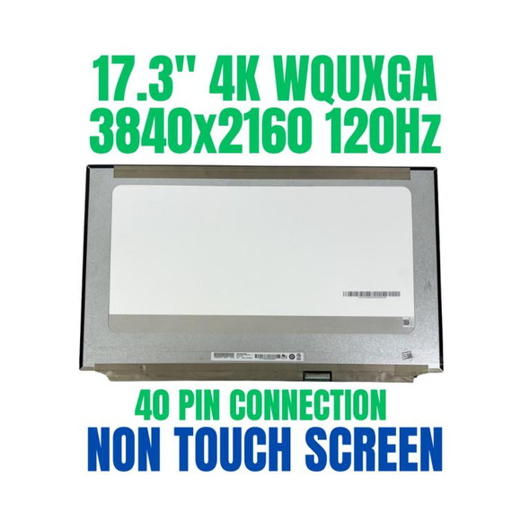 1 of 10-image forB173zan03.4 40 pin 3840X2160 Uhd Matte 120hz Screen