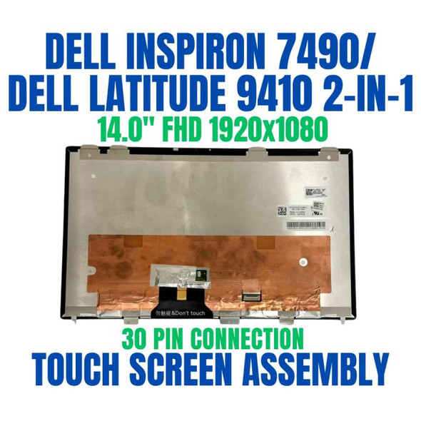 1 of 9-image for14" FHD 1920x1080 LCD Screen Replacement LED Display LQ140M1JX41 Dell Inspiron 7400 7490 Touch