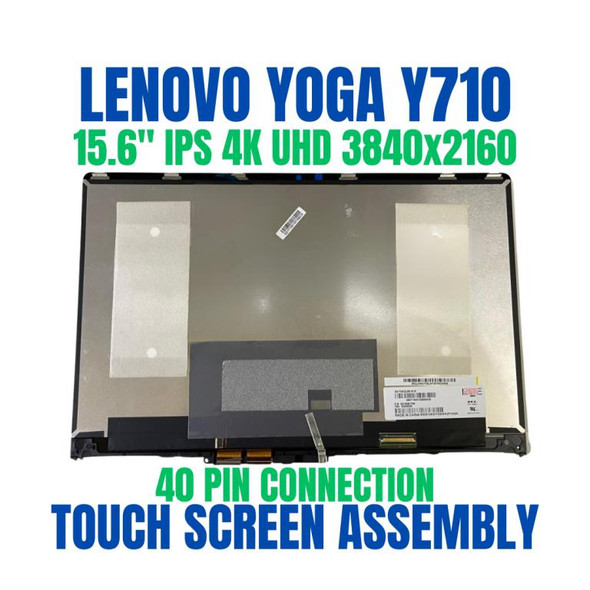 1 of 4-image forScreen Replacement 15.6" Lenovo Yoga 710-15 LQ156D1JX06-E 5D10L13036 UHD 3840X2160 LED LCD Display Digitizer Touch Screen