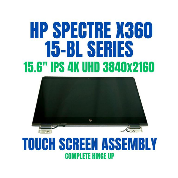 1 of 5-image for15.6" Replacement HP Spectre x360 15-BL 15T-BL 911082-001 LED LCD Screen Upper Half Kit Display Panel Silver