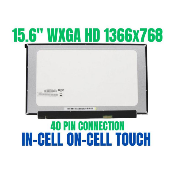 1 of 5-image forB156XTK02.1 HD 1366x768 40 pin 60HZ 15.6" LCD Touch Screen Replacement Display Panel NO Tabs