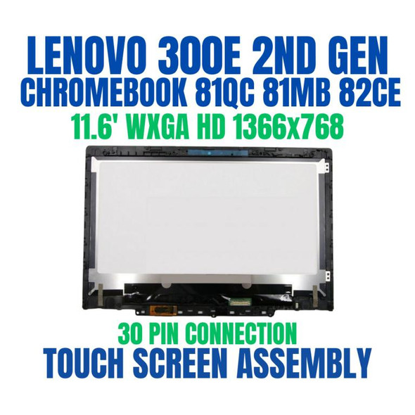 1 of 6-image forLenovo 300e Chromebook 2nd Gen 81MB0003US 81MB0004US LCD Touch Screen Bezel