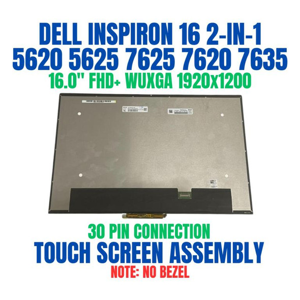 1 of 7-image for16" Dell Inspiron 16 7630 7635 P128F LED LCD Touch Screen Display Assembly
