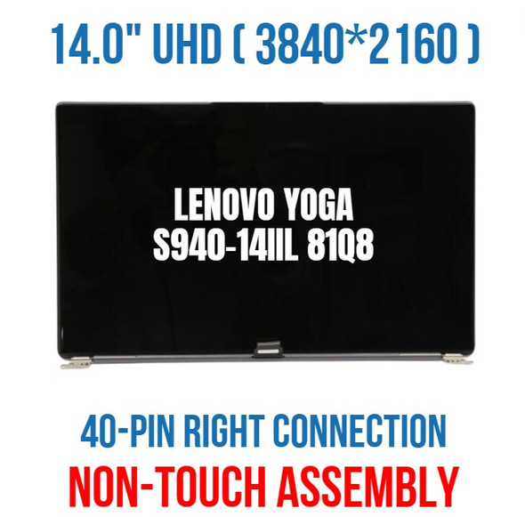 1 of 9-image for14" Lenovo Yoga s940-14llL 81Q8 UHD Non Touch Screen Assembly Complete 5D10S39605