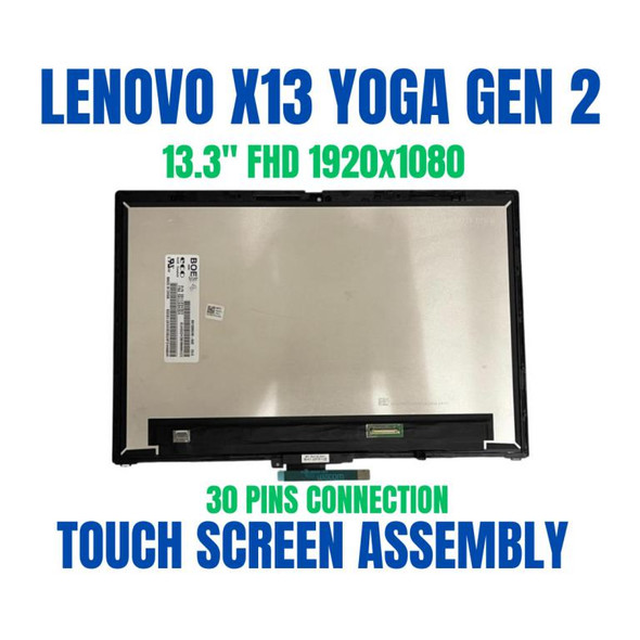 1 of 9-image forLCD Screen Touch Display Assembly Lenovo ThinkPad X13 Yoga Gen 2 20W80019AU
