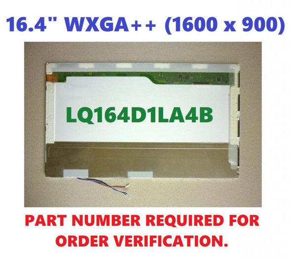 1 of 3-image forSharp Lq164d1la4b REPLACEMENT LAPTOP LCD Screen 16.4" WXGA++ CCFL DUO SONY VAIO VGN-FW SERIES