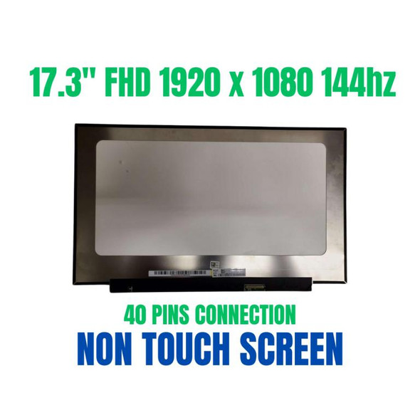 1 of 11-image forScreen Replacement ASUS Rog GX701GX-XB78 17.3" FHD 1920x1080 40 pin 144hz LCD Non Touch Screen Display Panel