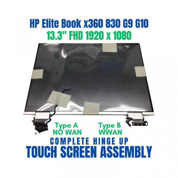 1 of 12-image for13.3" LCD Touch Screen Replacement Complete Assembly HP Elitebook x360 830 G9 FHD 1920x1080