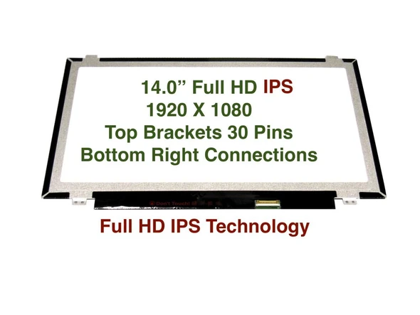 2 of 8-image for14.0" Screen Replacement HP Chromebook 14-CA 14-CA030NR FHD 1920x1080 LCD Non Touch Screen Display Panel 1366x768