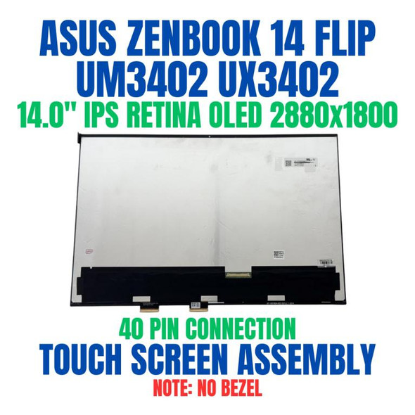 1 of 9-image forScreen ASUS ZENBOOK 14 UX3402ZA-KM SERIES 14.0" 2.8K IPS Touch Screen Assembly