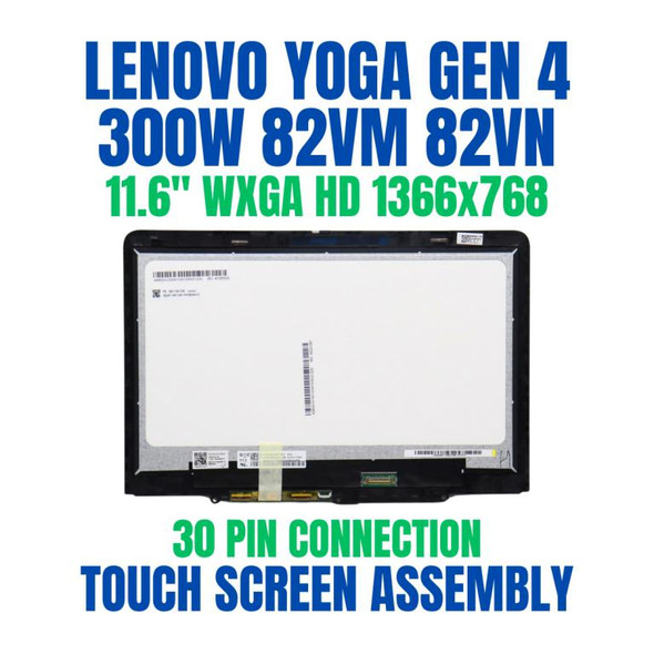 1 of 8-image for11.6" LCD Touch Screen Digitizer Assembly Lenovo 300w Yoga Gen 4 82VN0002AU