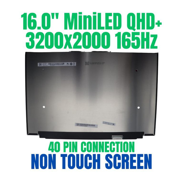1 of 5-image forB160QAN04.R 16" 40 Pin LCD Screen Panel Matrix IPS Replacement 3200x2000