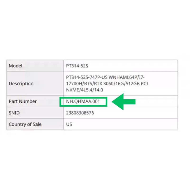 Acer Pre-Verification Tool Example