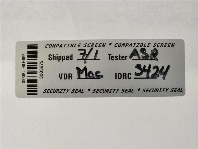 Bliss Computers Inventory Tag Detail