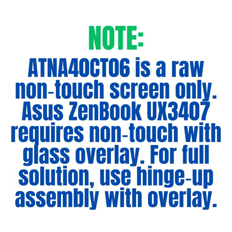 ATNA40CT06 Non Touch Raw Screen