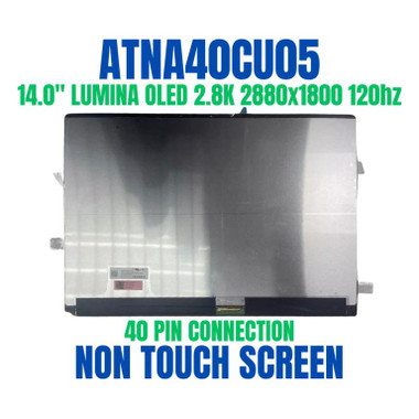 1 of 6-image forATNA40CU05 14" 2.8K 120Hz OLED Panel KIT Matrix LCD Screen 18183-14010000 ATNA40CU05-0
