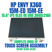 1 of 7-image for8JE92AV HP Envy X360 15T-ED000 15.6" 3840x2160 UHD IPS 4K Touch OLED Complete Hinge Up Screen Assembly