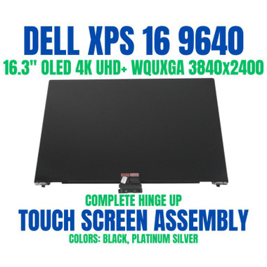OEM Dell XPS 16 9640 4k OLED Touch Screen Assembly Graphite JGRG7