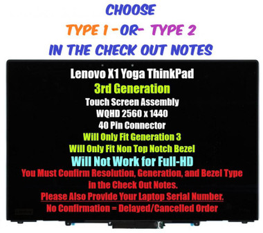 Lenovo Thinkpad X1 Yoga Third Generation 14.0