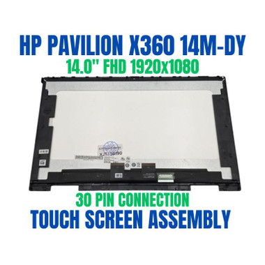 FTDLCD® 14,0 Zoll FHD LED LCD Touchscreen Digitizer IPS Display Assembly Rahmen für HP Pavilion x360 2-in-1 14-ek 14-ek0xxx 14-ek1xxx 14t-ek0xx 14t-ek1xx 14-ek0515ng 14-ek0755ng 14-ek0775ng N09468-001