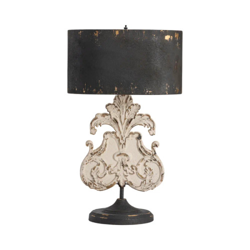 Lamp, De'Posh Table Lamp Black Shade, Wooden Base