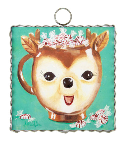 Gallery Art, Reindeer Mug 6x6