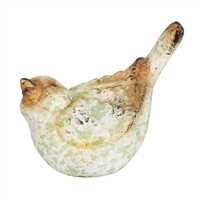Bird, Resin Green Distressed Fat Bird