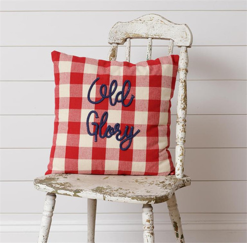 *SOLD OUT*  NEW -Pillow, Stitched Old Glory 16" Square