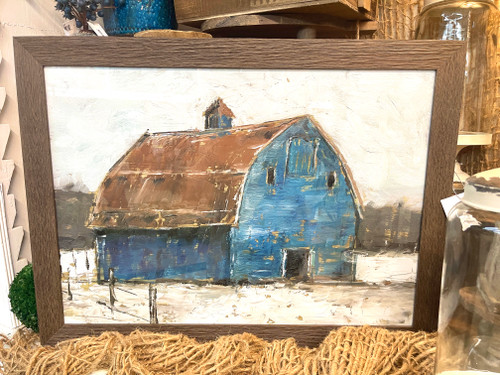 *SOLD OUT* Wall Art, Navy Barn