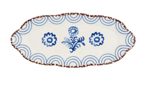 Plate, Single Blue Floral Everything