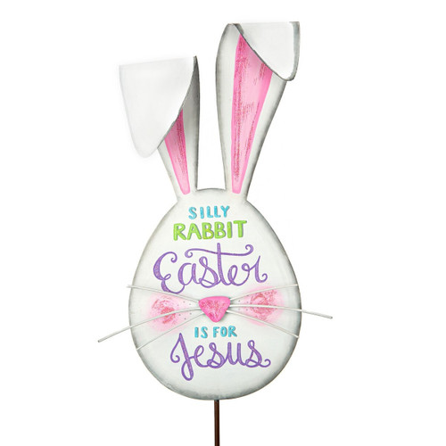 Silly Rabbit Head Stake, Hang, Easel Silly Rabbit Head Stake, Hang, Easel