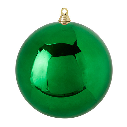 Ornament, Shiny Green Ball 10" Ornament, Shiny Green Ball 10"