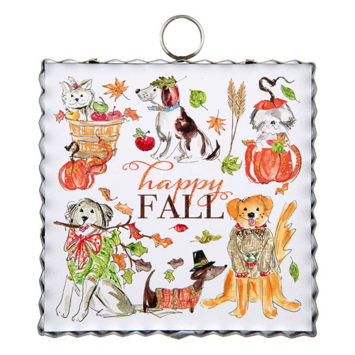 Gallery Art, Mini Puppy Fall Print 6x6 Gallery Art, Mini Puppy Fall Print 6x6