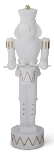 Nutcracker, White Resin Large