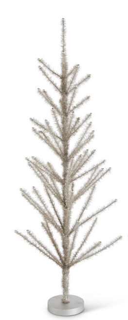 Tree, Tinsel With Beaded Tips, 48" LARGE