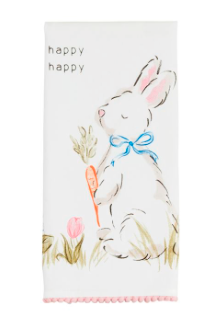 Towel, Happy Bunny Tea Towel