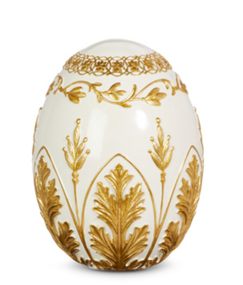 Egg, Cream and Gold 8"