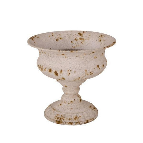 Urns, White Metal Distressed
