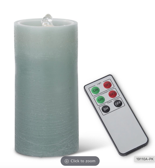 Fountain Candle,  Green