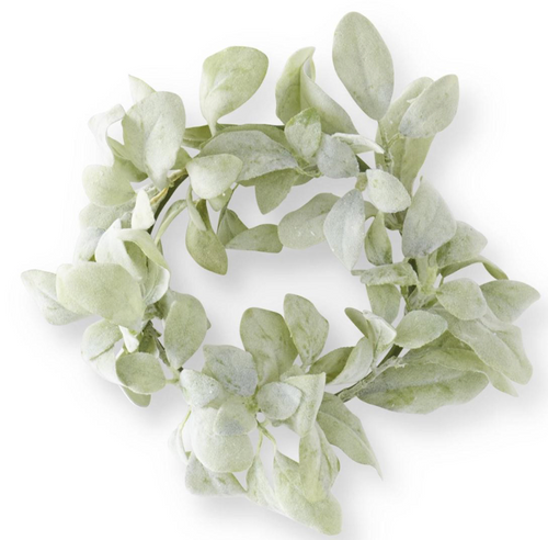 Candle Ring, 13" Lambs Ear