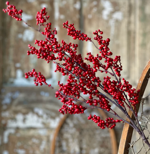 Spray, Red Winter Berry 35"