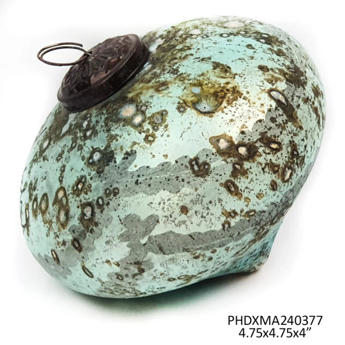 Ornament, Azure French Blue Onion 5"