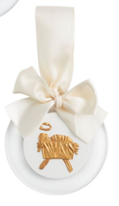 Ornament, Baby Jesus Gold Intaglio