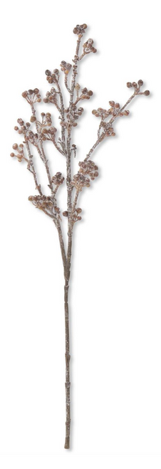 Stem, Powdered Dark Brown Berry 24"