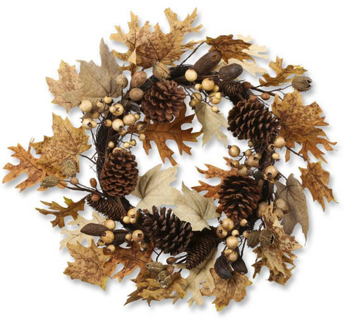 Wreath, Maple and Oak Leaf  24"