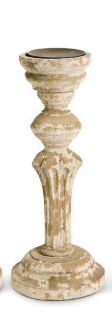 Candlestick, Column Style Wooden MEDIUM