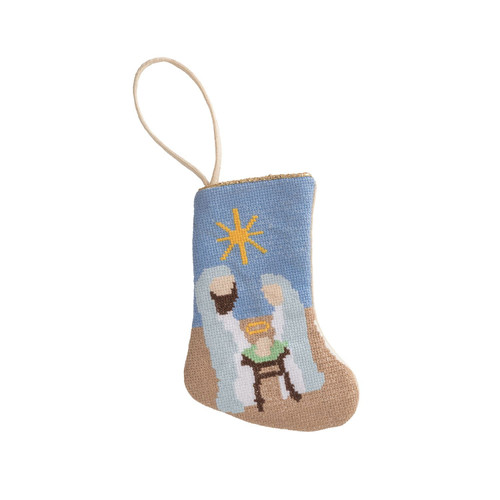 Stocking, Nativity Needlepoint