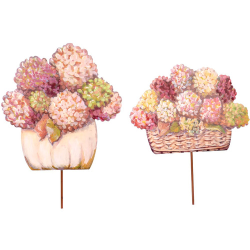 Stake, Fall Hydrangea Pumpkin Baskets