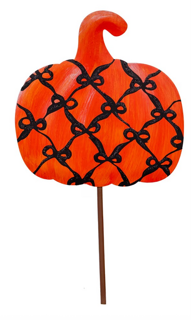 *NEW* Stake, Black Bow Pumpkin Short