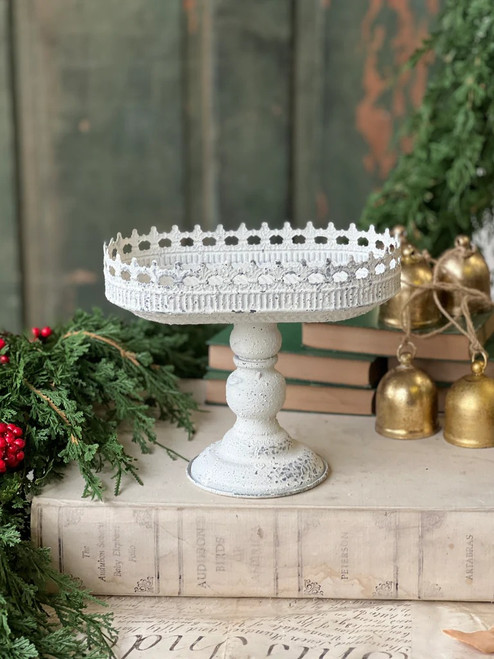 Pedestal Scrollwork Holder | 7.5"